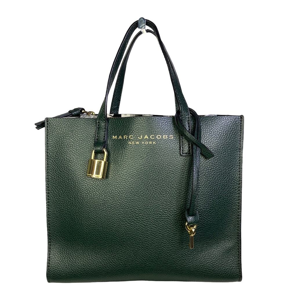 Marc Jacobs Mini Grind Tote Kombu Green Leather Satchel M0015685-302